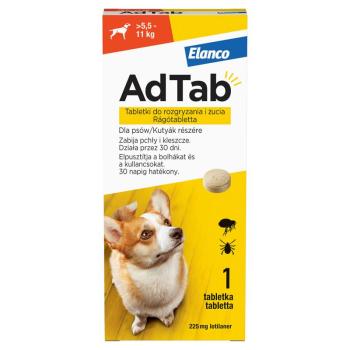 AdTab™ rágótabletta kutyák részére 1 db / 5,5-11 kg közötti testsúly esetén kép