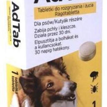 AdTab Rágótabletta kutyáknak 22-45 kg 900 mg kép