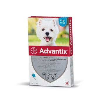 Advantix Spot On oldat kutyáknak A.U.V. 4-10 kg közötti kutyáknak (1 x 1,0 ml) kép