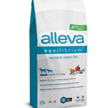 Alleva Equilibrium Adult Medium/Maxi Dog Sensitive - hal 12 kg kép