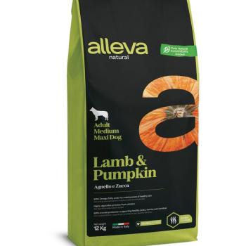 Alleva Natural Adult Medium/Maxi Dog - bárány és sütőtök 12 kg kép