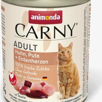 Animonda Carny Adult chicken, turkey & duck hearts 800 g kép