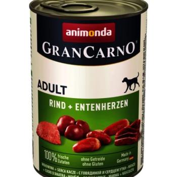 Animonda GranCarno Adult konzerv, marha és kacsaszív 400 g (82746) kép