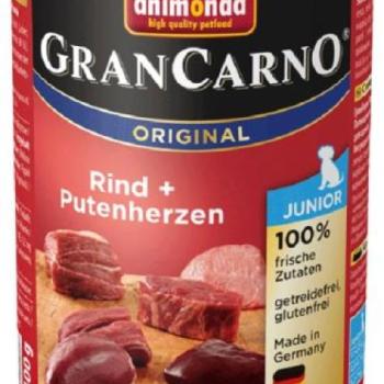 Animonda GranCarno Junior - Beef & Turkey Hearts 400 g kép