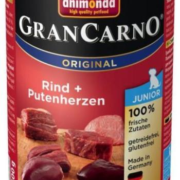 Animonda GranCarno Junior - Beef & Turkey Hearts 6x400 g kép