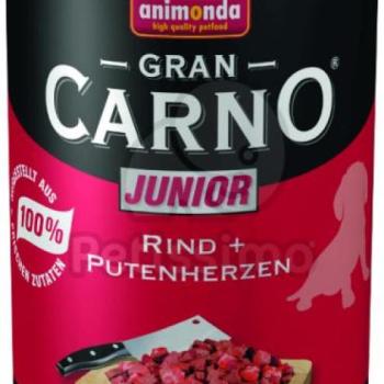 Animonda GranCarno Junior - Beef & Turkey Hearts 6x800 g kép