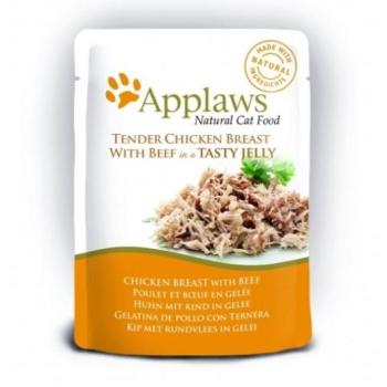 Applaws Chicken & beef in a tasty jelly 70 g kép