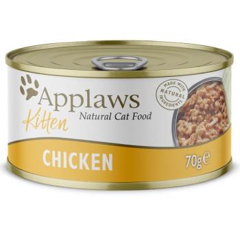 Applaws Kitten csirke nedves kölyökmacskatáp aszpikban 6x70g kép