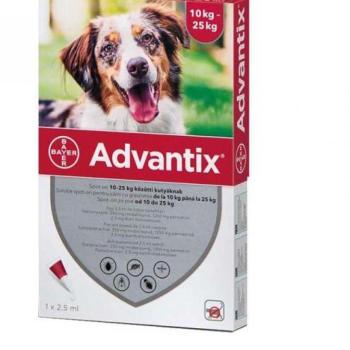 Bayer Advantix Spot On 10-25 kg 2,5 ml kép