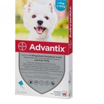 Bayer Advantix Spot On 4-10 kg 4x1 ml kép