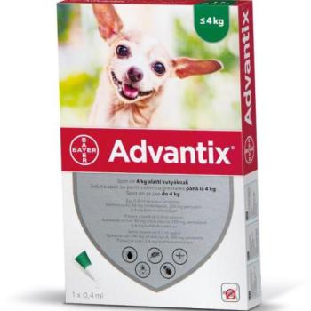 Bayer Advantix Spot On 4 kg alatt 0,4 ml kép