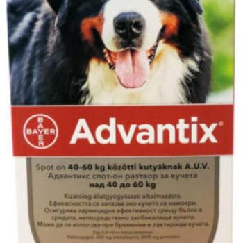 Bayer Advantix Spot On 40-60 kg 4x6 ml kép