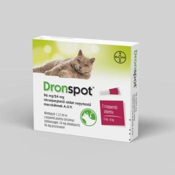 Bayer Dronspot rácsepegtető oldat A. U. V. 5-8 kg 2 db kép