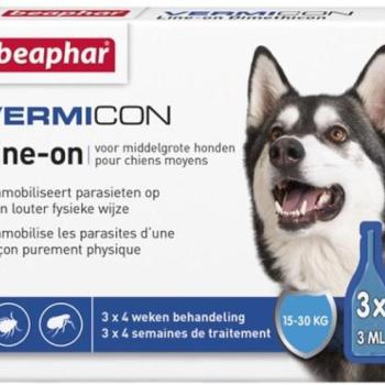 Beaphar Vermicon Dog Line-on Spot-on M 15-30 kg 3x3 ml kép