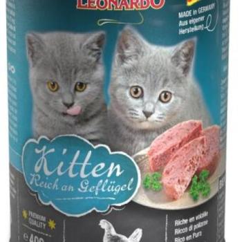 BEWITAL petfood Leonardo Kitten poultry tin 400 g kép