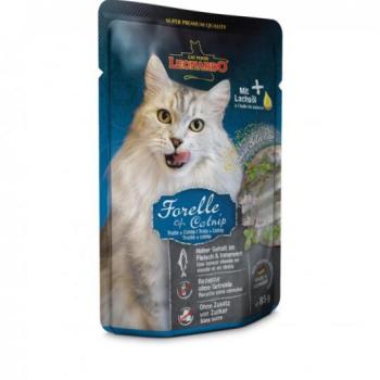 BEWITAL petfood Leonardo trout & catnip 85 g kép