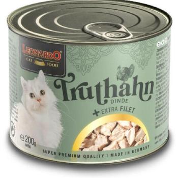 BEWITAL petfood Leonardo turkey tin 200 g kép