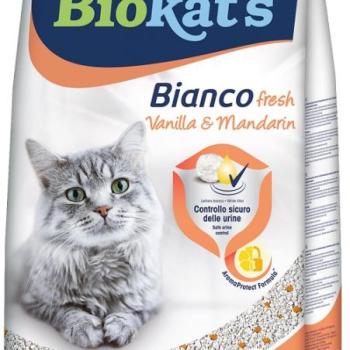 Biokat's Bianco Fresh vanília & mandarin macskaalom 5 kg kép