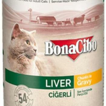 BonaCibo Liver in gravy can 400 g kép