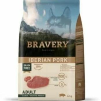 Bravery Adult Large/Medium Iberian Pork 4 kg kép