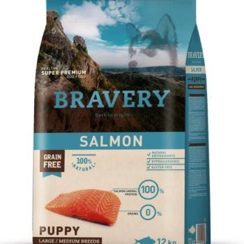 Bravery Dog Grain Free Puppy Medium & Large Salmon 12 kg kép