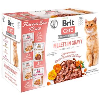 Brit Care Cat Fillets in Gravy - Flavour Box 12 x 85 g kép