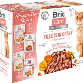 Brit Care Fillets in gravy Flavour Box 12x85 g kép