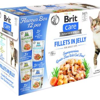 Brit Care Fillets in jelly Flavour Box 12x85 g kép