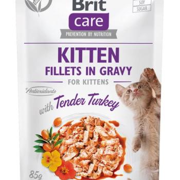 Brit Care Kitten Fillets in Gravy - Turkey 85 g kép