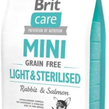 Brit Care Mini Grain Free Light & Sterilised Rabbit & Salmon 2 kg kép