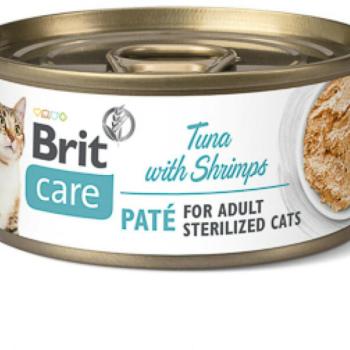 Brit Care Sterilized Paté tuna with shrimps 70 g kép