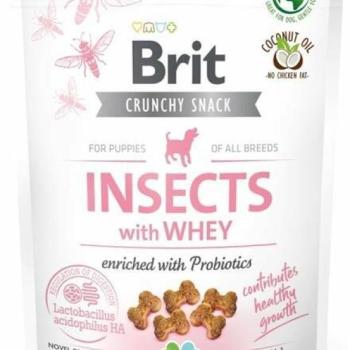 Brit Crunchy Cracker Puppy Insect rovarok tejsavóval probiotikumokkal 200 g kép