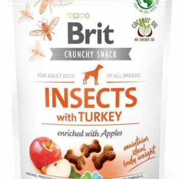 Brit Crunchy Crakcer Insect&Turkey rovarok pulykával és almával 200 g kép