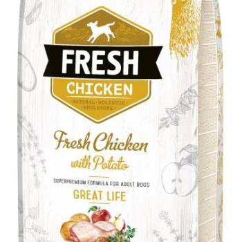 Brit Fresh Adult Great Life - Csirke és burgonya 12 kg kép