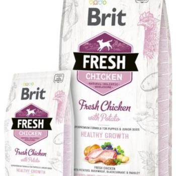 Brit Fresh Puppy Chicken with Potato Healthy Growth 12 kg kép