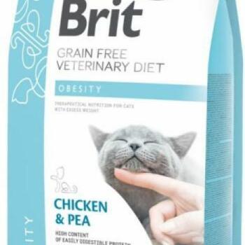 Brit Grain Free Veterinary Diet Obesity chicken & pea 400 g kép