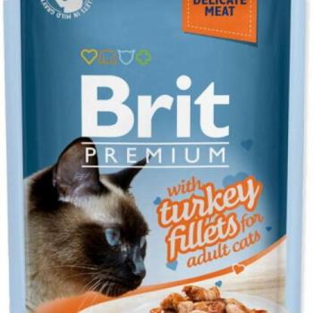 Brit Premium Adult turkey fillets in gravy 85 g kép