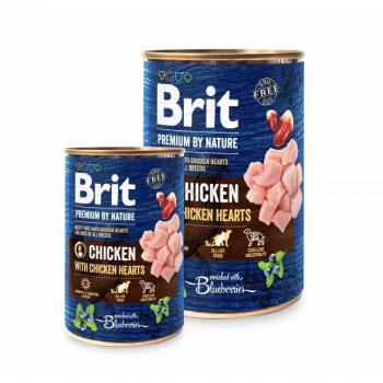 Brit Premium by Nature Adult Chicken with Hearts 800 g kép