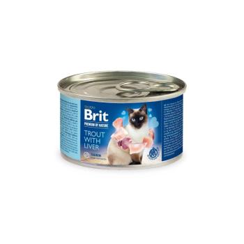 Brit Premium by Nature Cat - Trout with Liver 200 g kép