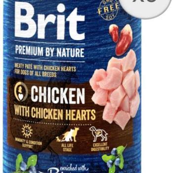 Brit Premium by Nature Chicken & Hearts 6x400 g kép