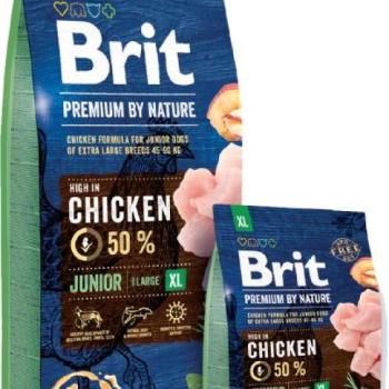 Brit Premium by Nature Junior Extra Large Chicken 3 kg kép