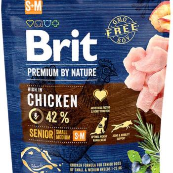 Brit Premium by Nature Senior Small Medium Chicken 1 kg kép