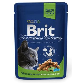 Brit Premium Cat Chicken Slices for Sterilised alutasakos 100 g kép