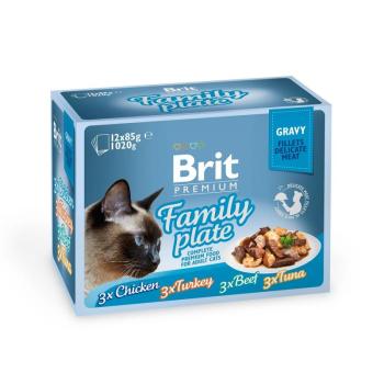 Brit Premium Cat Gravy - Family Plate 12 x 85 g kép