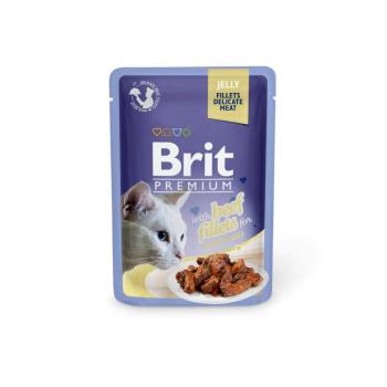 Brit Premium Cat Jelly - Beef Fillets 85 g kép