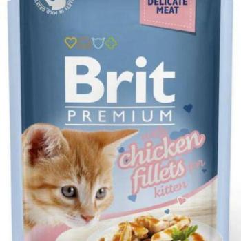 Brit Premium Kitten chicken fillets in gravy 24x85 g kép