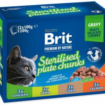 Brit Premium Sterilised Plate Chunks 12x100 g kép