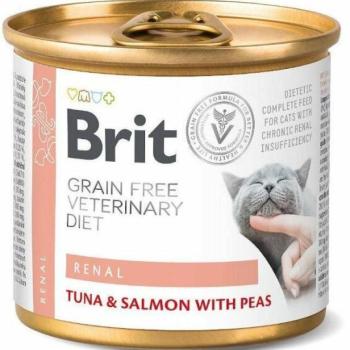 Brit Veterinary Diet Renal tuna, salmon & pea 200 g kép