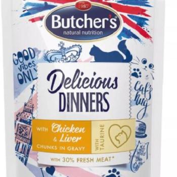 Butcher's Delicious Dinners chicken & liver in gravy 100 g kép