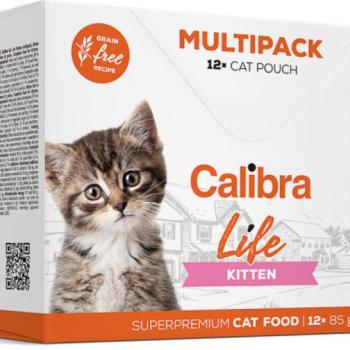 Calibra Life Kitten Pouch Multipack 12x85 g kép